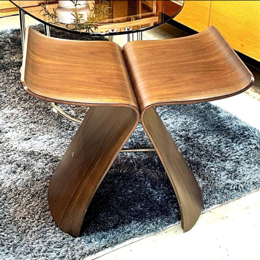 ブランド家具の買取　リサイクルショップシンプー　柳宗理　バタフライスツール　天童木工　高級　正規品　名古屋市　あま市